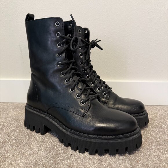 Women's Combat Boots Size 7.5 - Picture 2 of 6
